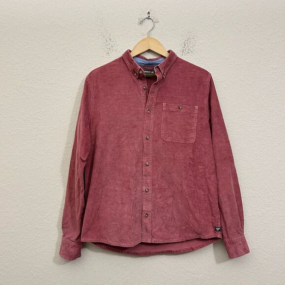 TOAD&CO Karuna Cord Shirt Maroon Corduroy Long Sleeve Button Down Work